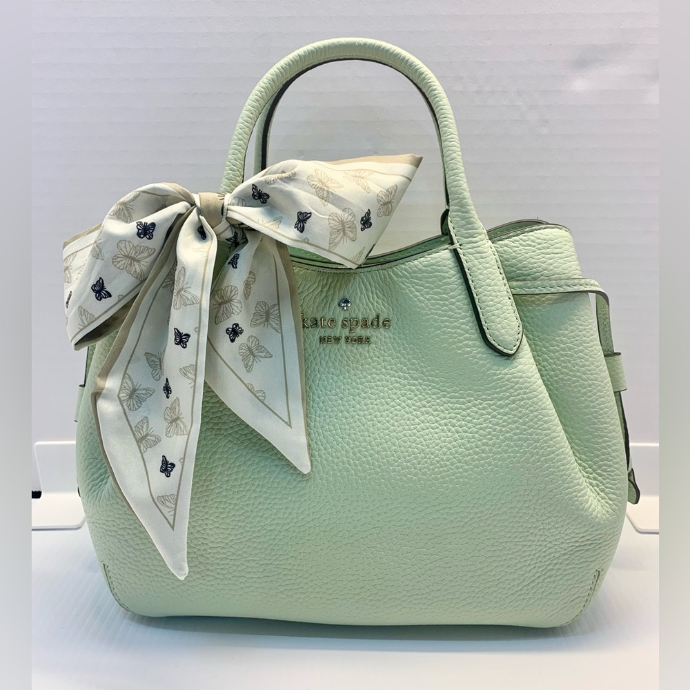 ☀️Kate Spade Dumpling small satchel & matching wallet - Light Olive - NWT - Picture 3 of 13